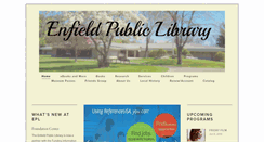 Desktop Screenshot of enfieldpubliclibrary.org