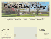 Tablet Screenshot of enfieldpubliclibrary.org